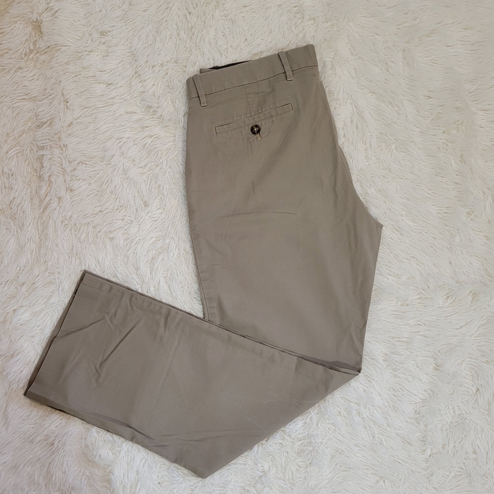 Murano Wardrobe Essentials Men Business Casual Beige Dress Pants Size 32W x 30L